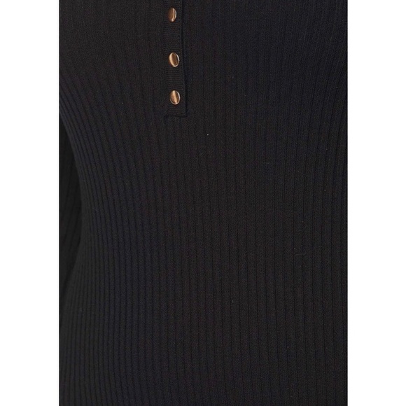 ONE LEFT! Amanda Ribbed Bodysuit in Black - Picture 7 of 7